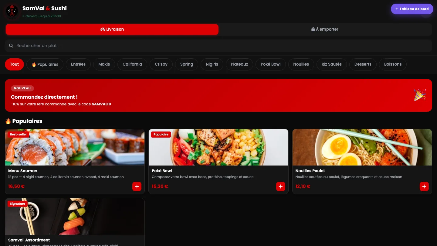 Screenshot of a custom web application delivered by MF International Partners.